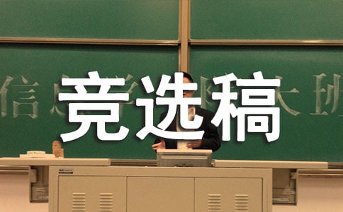 【精選】副班長競選稿7篇