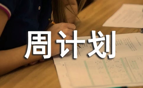 精選周計(jì)劃作文3篇